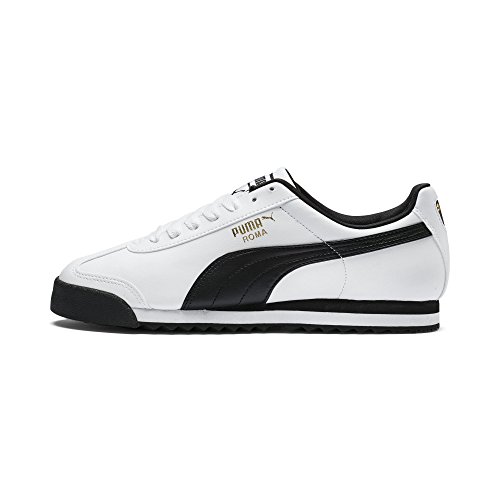 Puma Roma Basic, Zapatillas Deportivas Hombre, Blanco(White/Black), 42 EU