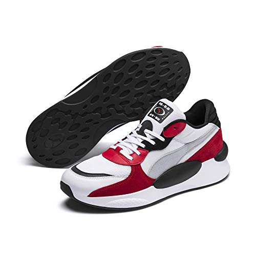 PUMA RS 9.8 Space, Zapatillas Unisex Adulto, White-High Risk Red, 42.5 EU