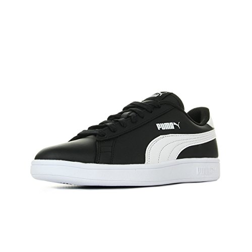 PUMA Smash V2 L Jr, Zapatillas Unisex Adulto, Negro Black White, 36 EU