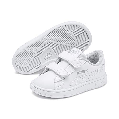 PUMA Smash V2 L V Inf, Zapatillas Unisex niños, Blanco White White, 22 EU