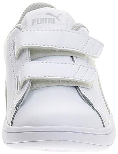 PUMA Smash V2 L V PS, Zapatillas Unisex niños, Blanco White White, 34 EU