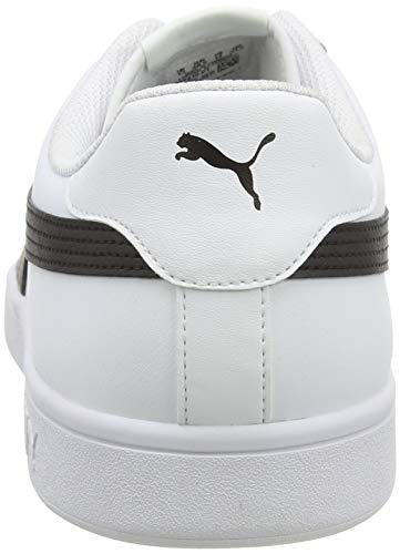 PUMA Smash V2 L, Zapatillas Unisex Adulto, Blanco White Black, 40.5 EU