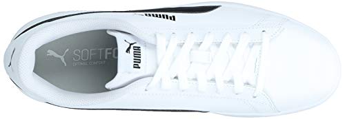 PUMA Smash V2 L, Zapatillas Unisex Adulto, Blanco White Black, 46 EU