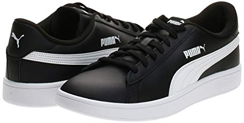 PUMA Smash V2 L, Zapatillas Unisex Adulto, Negro Black White, 43 EU
