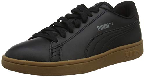 PUMA Smash V2 L, Zapatillas Unisex Adulto, Negro Black/Gum, 37 EU