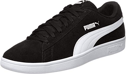 PUMA Smash v2, Zapatillas Unisex Adulto, Negro (Black White Silver), 42.5 EU