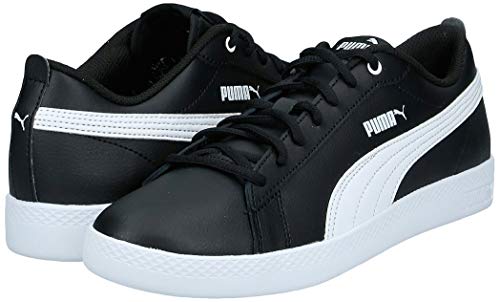PUMA Smash Wns V2 L, Zapatillas Mujer, Negro Black White, 38 EU