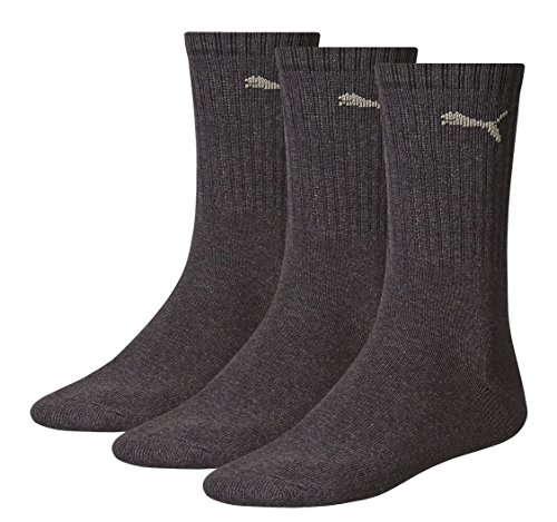 Puma Sport 3P, Calcetines de Deporte Para Hombre, Pack de 3, Gris (Antracita), 43-46