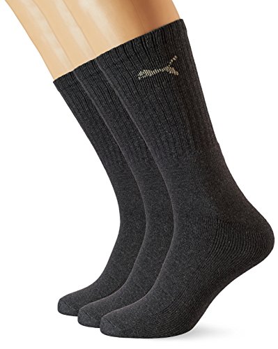 Puma Sport 3P, Calcetines de Deporte Para Hombre, Pack de 3, Gris (Antracita), 43-46