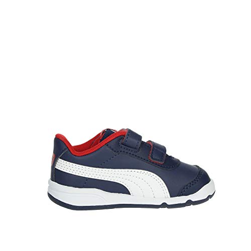PUMA Stepfleex 2 SL Ve V Inf, Zapatillas, Azul (Peacoat/White/Flame Scarlet), 21 EU
