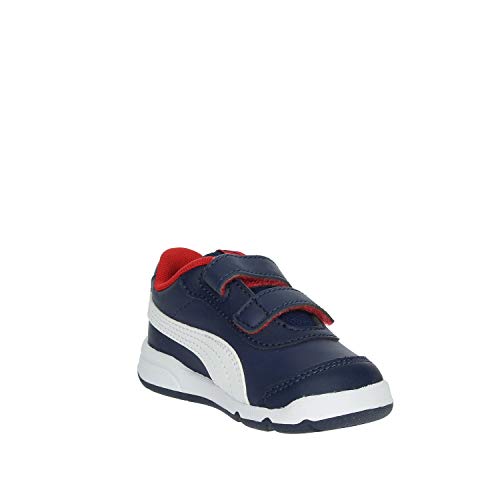 PUMA Stepfleex 2 SL Ve V Inf, Zapatillas, Azul (Peacoat/White/Flame Scarlet), 21 EU