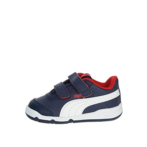 PUMA Stepfleex 2 SL Ve V Inf, Zapatillas, Azul (Peacoat/White/Flame Scarlet), 21 EU