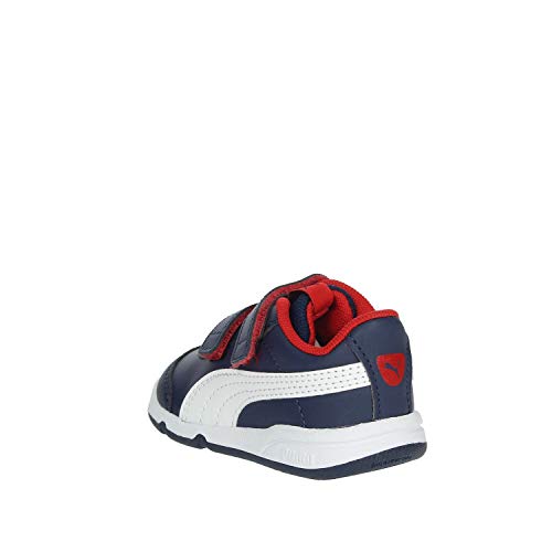 PUMA Stepfleex 2 SL Ve V Inf, Zapatillas, Azul (Peacoat/White/Flame Scarlet), 21 EU