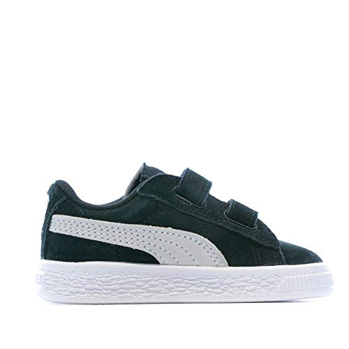 PUMA Suede 2 Straps INF, Zapatillas Unisex Adulto, Negro (Black/White), 37 EU