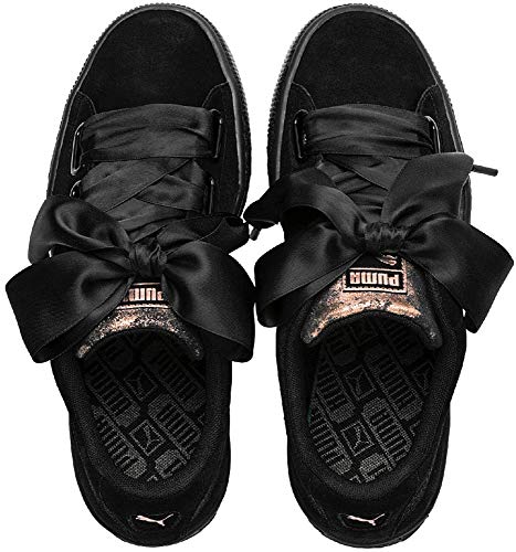 PUMA Suede Heart Artica Wn's, Zapatillas Mujer, Negro Black Black 02, 37 EU