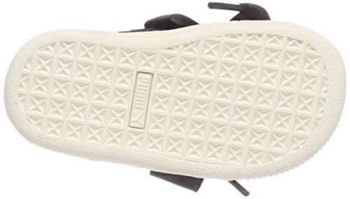 Puma Suede Heart Jewel Inf, Zapatillas Niñas, Negro Black-Whisper White, 27 EU