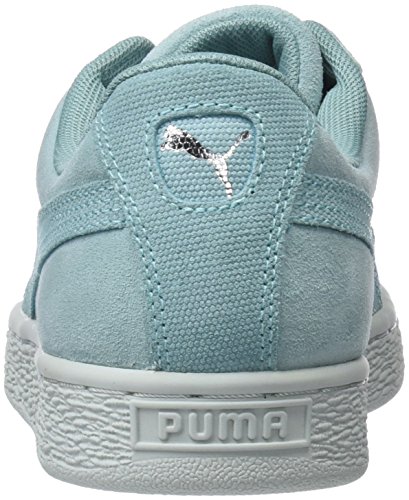 Puma Suede Heart Pebble, Zapatillas Mujer, Verde (Aquifer-Blue Flower), 38.5 EU