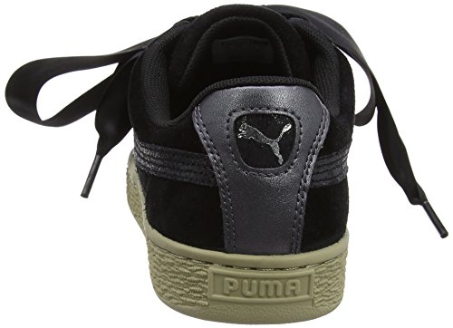 Puma Suede Heart Safari, Zapatillas Mujer, Negro (Black 364083/03), 36 EU