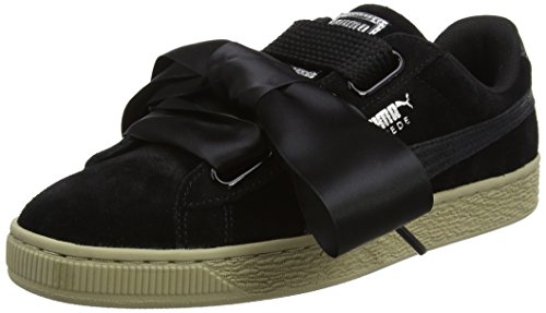 Puma Suede Heart Safari, Zapatillas Mujer, Negro (Black 364083/03), 36 EU