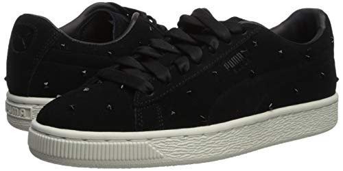 PUMA Tenis de ante para mujer, negro (puma negro/malvavisco), 41 EU