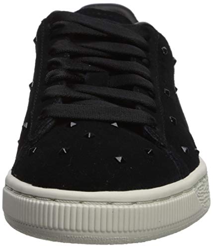 PUMA Tenis de ante para mujer, negro (puma negro/malvavisco), 41 EU