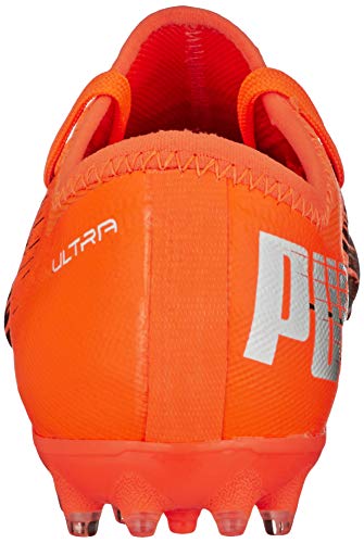 PUMA Ultra 3.1 MG JR, Zapatillas de fútbol, Naranja (Shocking Orange Black), 34 EU