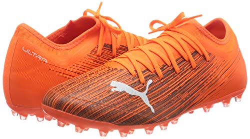PUMA Ultra 3.1 MG, Zapatillas de fútbol Hombre, Naranja (Shocking Orange Black), 39 EU