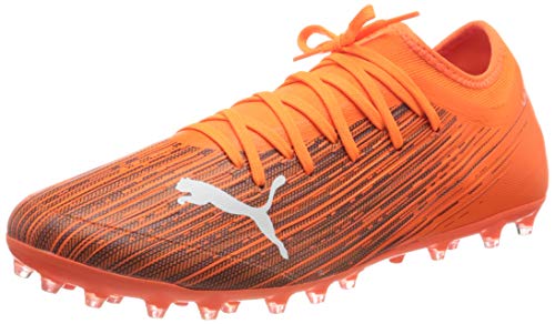PUMA Ultra 3.1 MG, Zapatillas de fútbol Hombre, Naranja (Shocking Orange Black), 39 EU