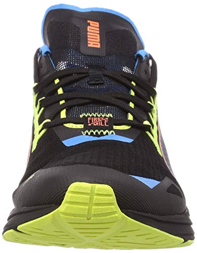PUMA ULTRARIDE FM Xtreme, Zapatillas para Correr de Carretera Hombre, Negro Black/Nrgy Blue/Ultra Orange, 39 EU