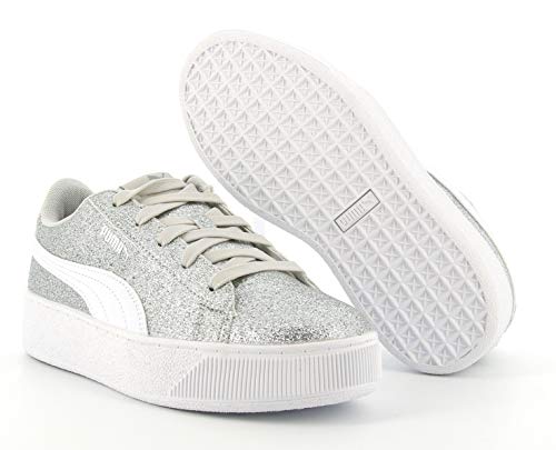 PUMA Vikky Platform Glitz PS 370171012 Zapatillas NIÑA Plata