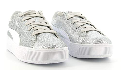PUMA Vikky Platform Glitz PS 370171012 Zapatillas NIÑA Plata