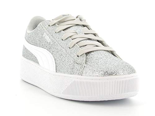 PUMA Vikky Platform Glitz PS 370171012 Zapatillas NIÑA Plata