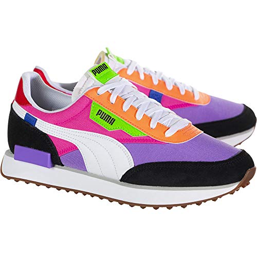 PUMA Zapatillas de deporte con cordones para mujer Future Rider, (Morado luminoso/rosa fluo.), 37.5 EU
