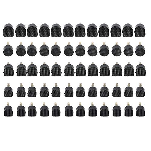 Puntas de zapatos para tacones, 60 piezas de puntas de repuesto de tacón alto duradero TPU material de reparación de zapatos, incluye 5 tamaños diferentes