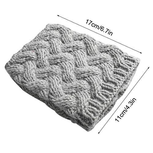 QH-shop Calentador de Pierna de Punto de Mangas de Pierna de Calcetines de Puños Transpirable Elástico Botas Cortas Calentador mujer niña Hombre 4 Pares