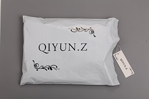 Qiyun - Vestido para Mujer, Blanco, M