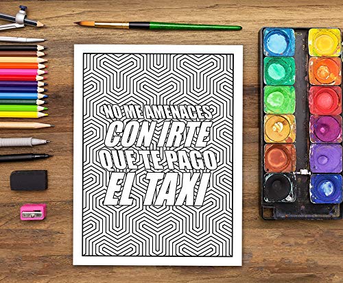 Quédate con quien te acelere el corazón como lo hacía la chancla de tu madre: Un libro de colorear para adultos