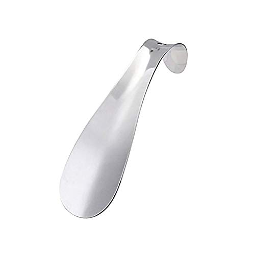 Queta Calzador de Zapatos de Metal con Mango Cómodo para Varias Botas y Zapatos Adecuados para Hombres, Mujeres, Niños, Ancianos, Embarazadas