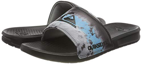 Quiksilver Bright Coast Print, Chanclas Hombre, Black Blue Black, 42 EU