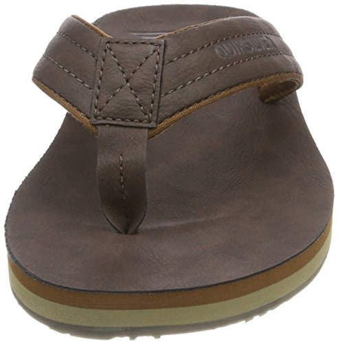 Quiksilver Carver Nubuck-Sandals For Men, Zapatos de Playa y Piscina Hombre, Marrón (Demitasse-Solid Ctk0), 44 EU