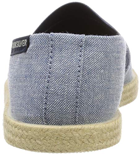 Quiksilver Espadrilled, Alpargata Hombre, Azul (Blue/White/Blue Xbwb), 43 EU