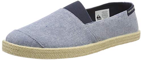 Quiksilver Espadrilled, Alpargata Hombre, Azul (Blue/White/Blue Xbwb), 43 EU