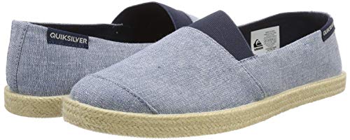 Quiksilver Espadrilled, Alpargata Hombre, Azul (Blue/White/Blue Xbwb), 43 EU