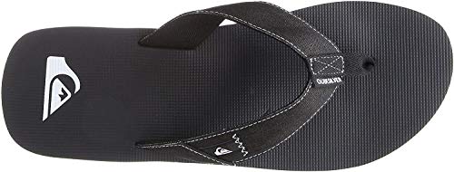 Quiksilver Molokai Abyss, Zapatos de Playa y Piscina Hombre, Negro (Black/Black/White Xkkw), 45 EU