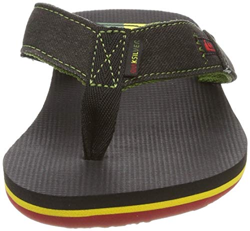 Quiksilver Molokai Abyss, Zapatos de Playa y Piscina Niños, Verde (Green/Black/Green Xgkg), 35 EU