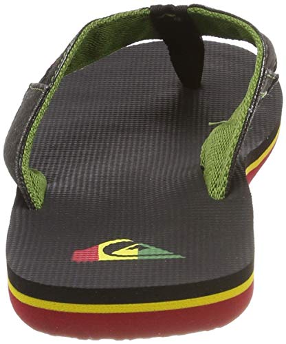 Quiksilver Molokai Abyss, Zapatos de Playa y Piscina Niños, Verde (Green/Black/Green Xgkg), 35 EU