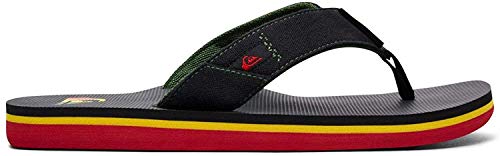 Quiksilver Molokai Abyss, Zapatos de Playa y Piscina Niños, Verde (Green/Black/Green Xgkg), 35 EU