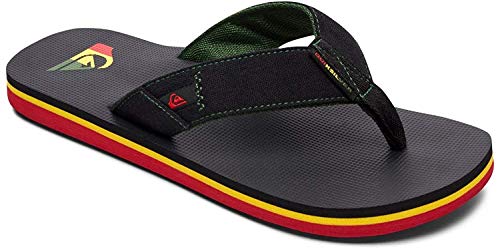 Quiksilver Molokai Abyss, Zapatos de Playa y Piscina Niños, Verde (Green/Black/Green Xgkg), 35 EU