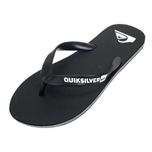 Quiksilver Molokai-Flip-Flops For Men, Zapatos de Playa y Piscina Hombre, Negro (Black/Black/White Xkkw), 44 EU