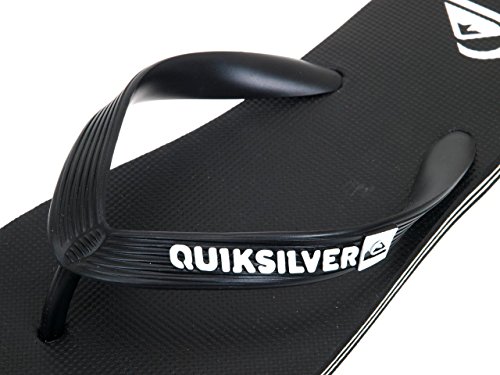 Quiksilver Molokai-Flip-Flops For Men, Zapatos de Playa y Piscina Hombre, Negro (Black/Black/White Xkkw), 44 EU